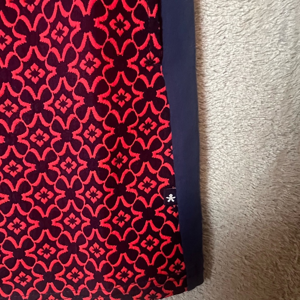 TOOBYDOO Girls Long Sleeve Sz 4Y Dress Red Blue Exposed Back Zipper EUC - Picture 6 of 6